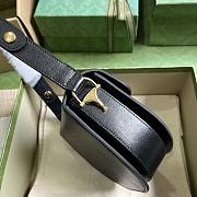 	 Bagsaaa Gucci Horsebit 1955 Mini Rounded Bag Black - 18*17*6.5cm - 6