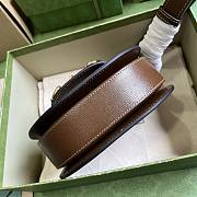	 Bagsaaa Gucci Horsebit 1955 Mini Rounded Bag Brown - 18*17*6.5cm - 5