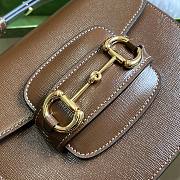 	 Bagsaaa Gucci Horsebit 1955 Mini Rounded Bag Brown - 18*17*6.5cm - 3