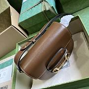 	 Bagsaaa Gucci Horsebit 1955 Mini Rounded Bag Brown - 18*17*6.5cm - 2