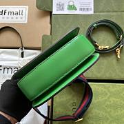 	 Bagsaaa Bamboo 1947 Mini Top Handle Green Leather Bag - 17x12.5x8cm - 4