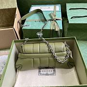 Bagsaaa Gucci Horsebit Chain Small Shoulder Bag green  - 2