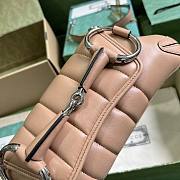 Bagsaaa Gucci Horsebit Chain Small Shoulder Bag beige - 2