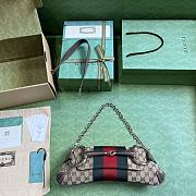 	 Bagsaaa Gucci Horsebit Chain Medium Shoulder Bag In Canvas Leather - 1