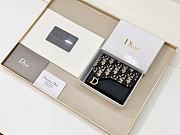 Bagsaaa Dior Oblique Saddle Wallet - 10*8.5*2.5cm - 1