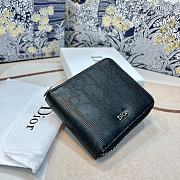 Bagsaaa Dior Black Leather Wallet - 11 x 9cm - 5