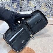 Bagsaaa Dior Black Leather Wallet - 11 x 9cm - 2