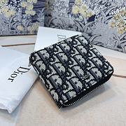 	 Bagsaaa Dior Oblique Leather Wallet - 11 x 9cm - 6