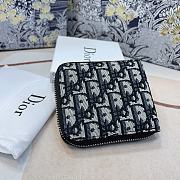 	 Bagsaaa Dior Oblique Leather Wallet - 11 x 9cm - 4