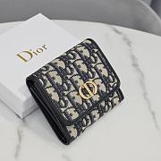 Bagsaaa Dior 30 Montaigne Lotus Wallet Black - 11*10*2cm - 4