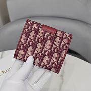 	 Bagsaaa Dior 30 Montaigne 3 Fold Wallet Red - 11*10*2cm - 2