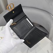 	 Bagsaaa Dior 30 Montaigne 3 Fold Wallet Black - 11*10*2cm - 6