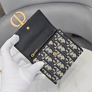 	 Bagsaaa Dior 30 Montaigne 3 Fold Wallet Black - 11*10*2cm - 3