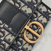 	 Bagsaaa Dior 30 Montaigne 3 Fold Wallet Black - 11*10*2cm - 2