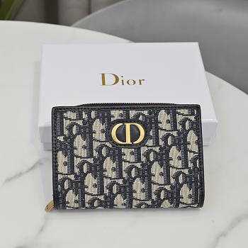 Bagsaaa Dior Oblique Wallet Black - 13.5*9.5*3.5