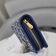 	 Bagsaaa Dior Oblique Wallet Blue - 13.5*9.5*3.5 - 6