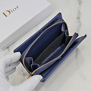 	 Bagsaaa Dior Oblique Wallet Blue - 13.5*9.5*3.5 - 5