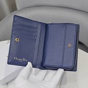 	 Bagsaaa Dior Oblique Wallet Blue - 13.5*9.5*3.5 - 2