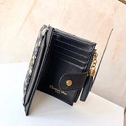 Bagsaaa Dior Oblique Wallet Blue - 12*9*1.5 - 6