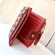 	 Bagsaaa Dior Oblique Wallet Red - 12*9*1.5 - 2