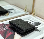 Bagsaaa Dior Coin Purse Patent Leather Black - 11x9cm - 5