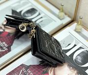 Bagsaaa Dior Coin Purse Patent Leather Black - 11x9cm - 3