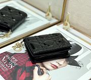 Bagsaaa Dior Coin Purse Patent Leather Black - 11x9cm - 4