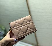 	 Bagsaaa Dior Coin Purse Patent Leather Beige - 11x9cm - 6