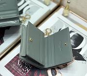 	 Bagsaaa Dior Coin Purse Patent Leather Green - 11x9cm - 5