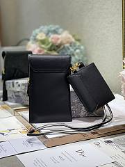 Bagsaaa Dior Saddle  Multifunctional Pouch Black - 18.5x12x7.5cm - 3