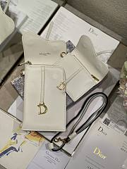 Bagsaaa Dior Saddle Multifunctional Pouch White - 18.5x12x7.5cm - 2