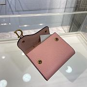 Bagsaaa Dior Saddle Wallet Pink Leather - 3