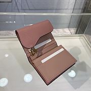 Bagsaaa Dior Saddle Wallet Pink Leather - 2
