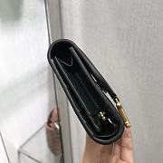	 Bagsaaa Dior Saddle Wallet Black Leather - 6