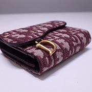 Bagsaaa Dior Saddle Oblique Wallet Red - 4