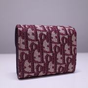 Bagsaaa Dior Saddle Oblique Wallet Red - 2