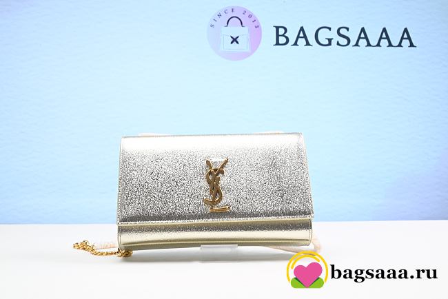 Bagsaa YSL Metallic Gold Kate Bag - 20 cm x 13.5 cm - 1