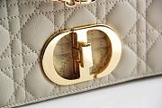 Bagsaaa Dior Meidum Caro Beige Supple Cannage Calfskin - 28x17x9cm - 5