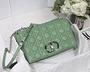 	 Bagsaaa Dior Meidum Caro Green Supple Cannage Calfskin - 28x17x9cm - 1