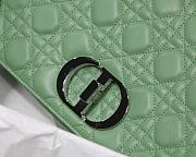 	 Bagsaaa Dior Meidum Caro Green Supple Cannage Calfskin - 28x17x9cm - 3