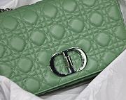 	 Bagsaaa Dior Meidum Caro Green Supple Cannage Calfskin - 28x17x9cm - 2