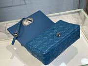 	 Bagsaaa Dior Meidum Caro Blue Silver Hardware - 28x17x9cm - 5