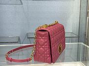 	 Bagsaaa Dior Meidum Caro Pink Supple Cannage Calfskin - 28x17x9cm - 3