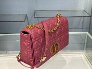 	 Bagsaaa Dior Meidum Caro Pink Supple Cannage Calfskin - 28x17x9cm - 4