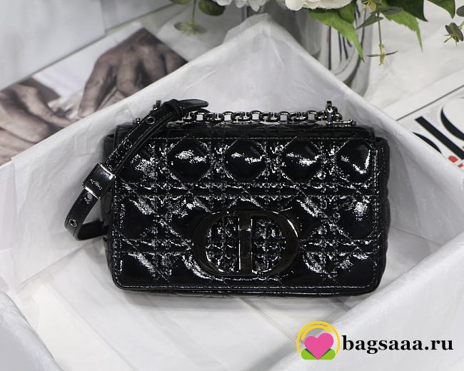 	 Bagsaaa Dior Small Caro Black Cannage - 20 x 12 x 7 cm - 1