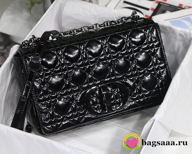 	 Bagsaaa Dior Medium Caro Black Cannage - 25.5 x 15.5 x 8 cm - 1