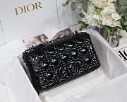	 Bagsaaa Dior Medium Caro Black Cannage - 25.5 x 15.5 x 8 cm - 3