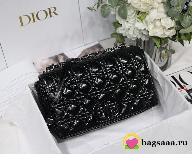Bagsaaa Dior Large Caro Black Cannage - 28x17x9cm - 1