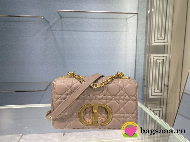 	 Bagsaaa Dior Small Caro Taupe Cannage - 20 x 12 x 7 cm - 1