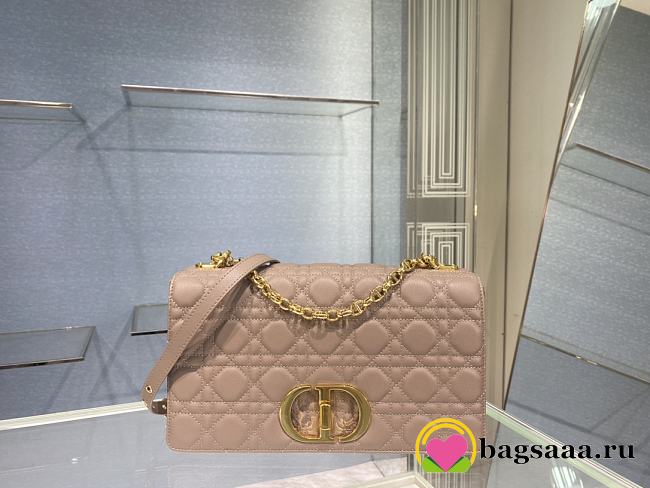 Bagsaaa Dior Large Caro Taupe Cannage - 28x17x9cm - 1